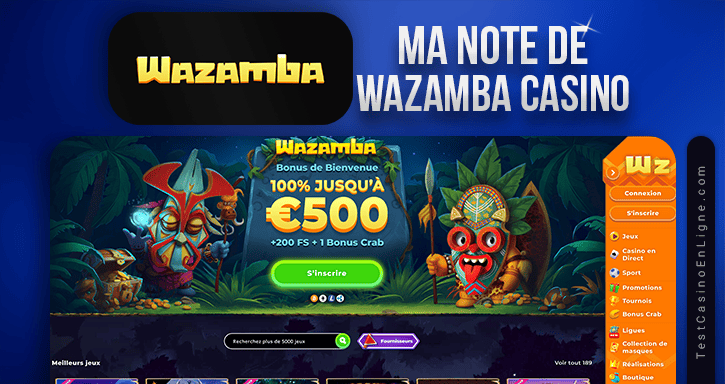 note et recommandation de wazamba casino