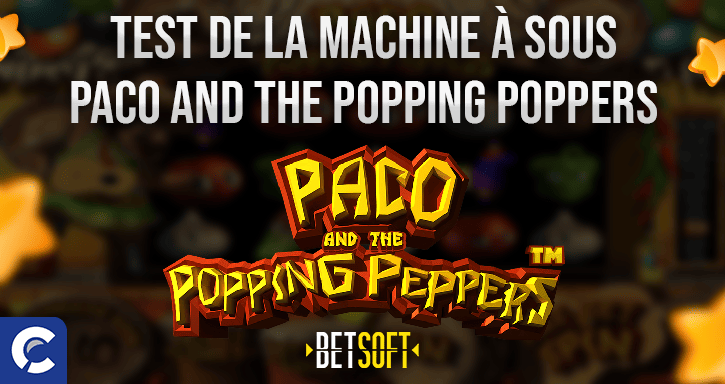 machines à sous paco and the popping poppers