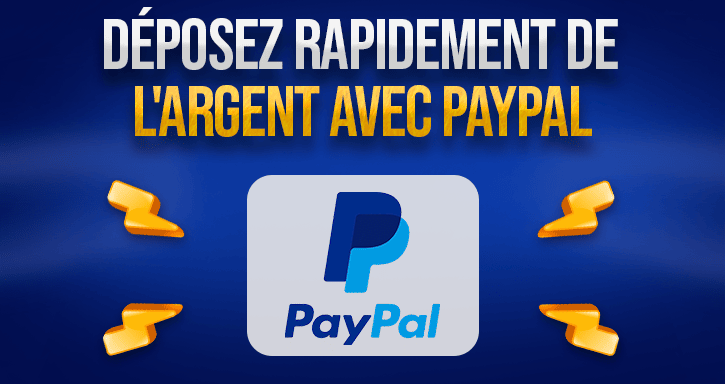 dépôts rapides via paypal