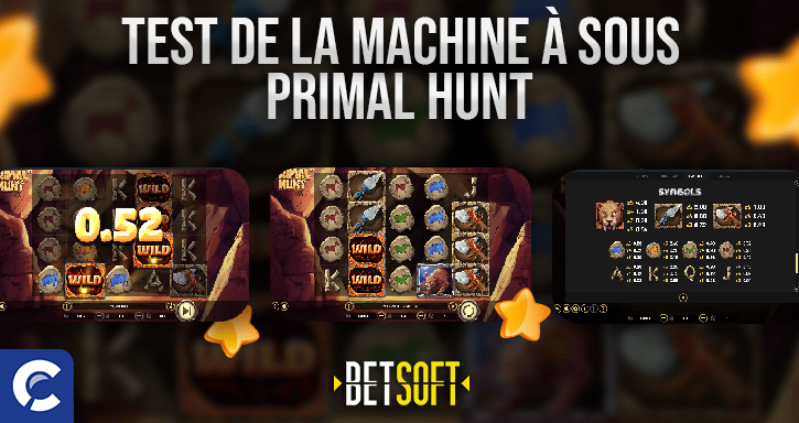 test de la machine à sous primal hunt