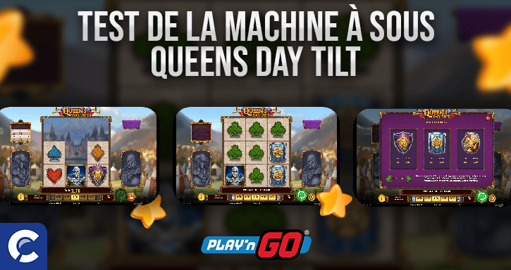 test de la machine à sous queens day tilt