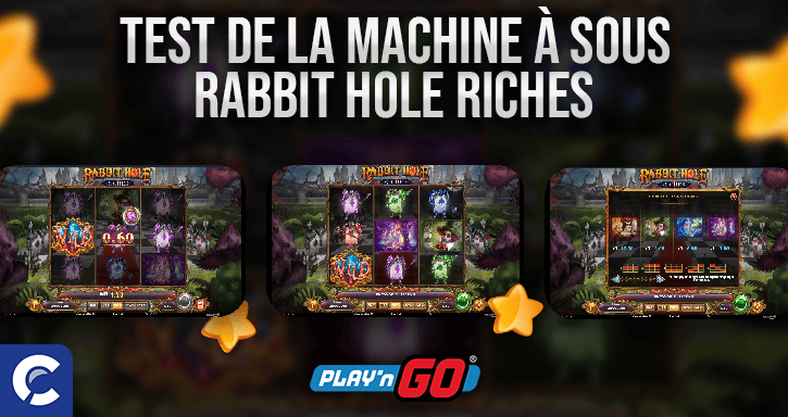 test de la machine à sous rabbit hole riches