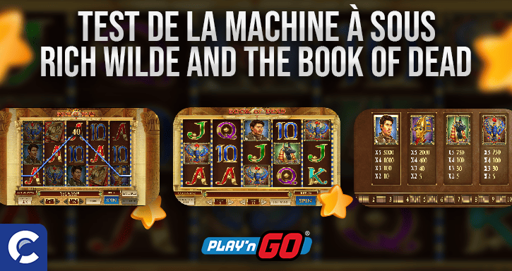 test  de la machines a sous book of dead