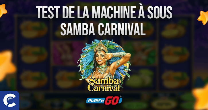 test de la machines a sous samba carnival
