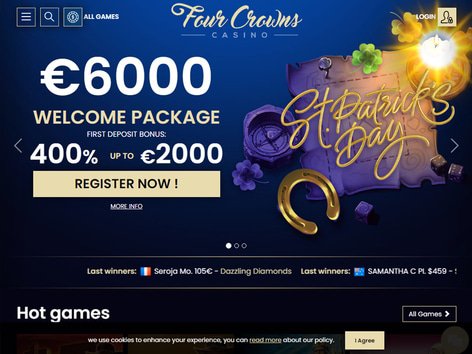 4Crowns Casino Website Screenshot