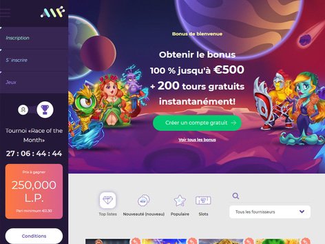 Alf Casino Website Screenshot