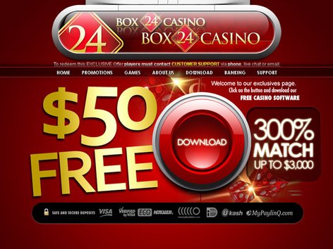 Box24 Casino Website Screenshot