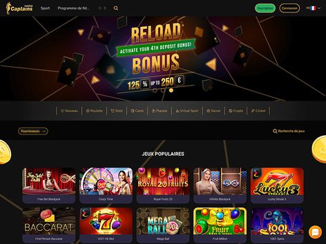 Captains.bet Casino Website Screenshot