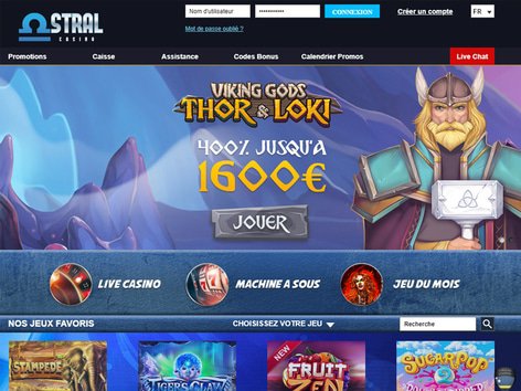 Casino Astral Website Screenshot