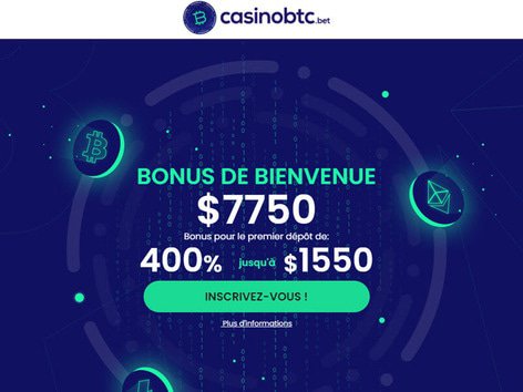CasinoBTC Website Screenshot