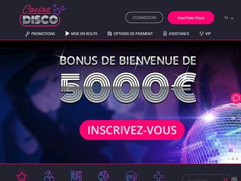 Casino Disco Website Screenshot