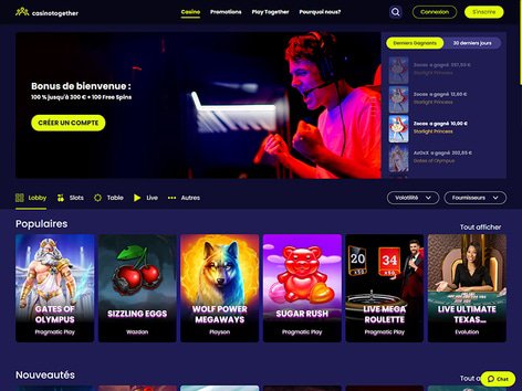 CasinoTogether Website Screenshot