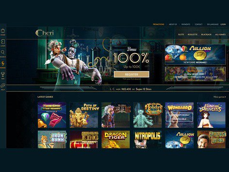 Cheri Casino Website Screenshot