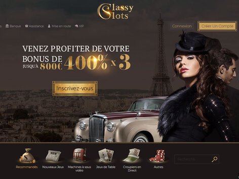 Classy Slots Website Screenshot