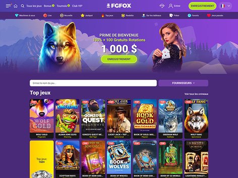 Fgfox Casino Website Screenshot