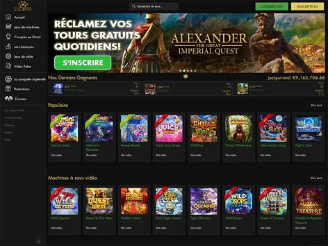 Le Coin Flip Casino Website Screenshot