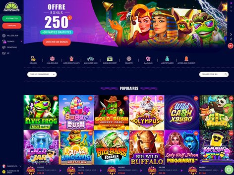 Limewin Casino Website Screenshot