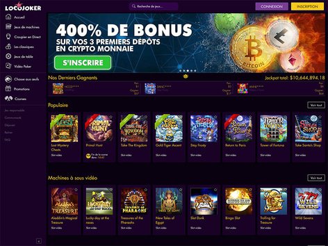 Loco Joker Casino Website Screenshot