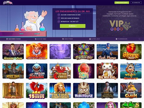 Madnix Casino Website Screenshot