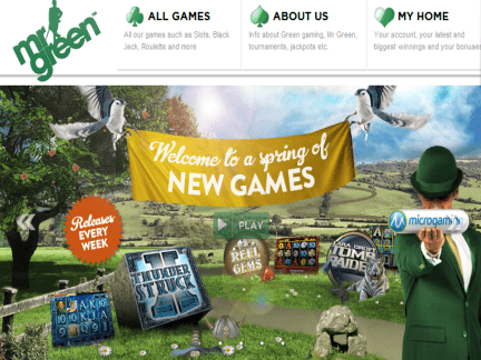 Mr Green Casino Website Screenshot