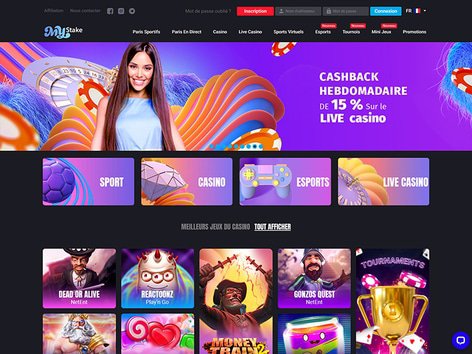 MyStake Casino Website Screenshot