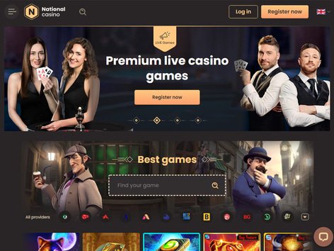 National Casino Website Screenshot