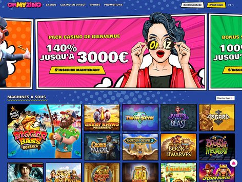 Oh My Zino Casino Website Screenshot
