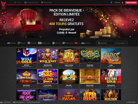 Royal Rabbit Casino Website Screenshot