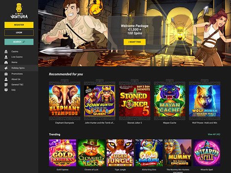 Slots Ventura Casino Website Screenshot