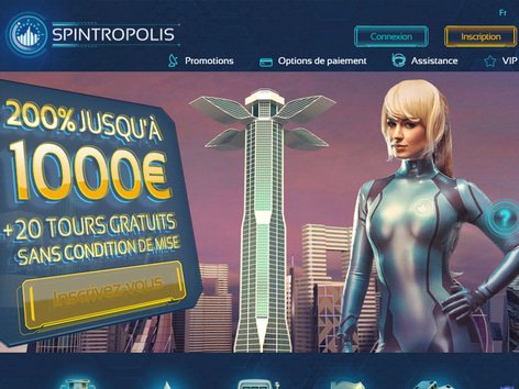 Spintropolis Casino Website Screenshot