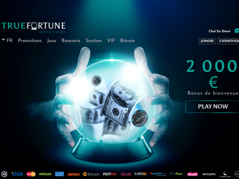 True Fortune Casino Website Screenshot