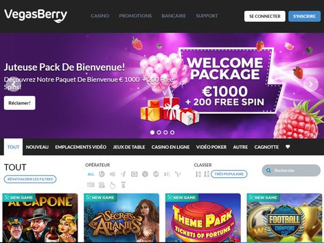 VegasBerry Website Screenshot