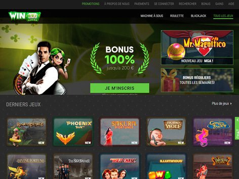 Winoui Casino Website Screenshot