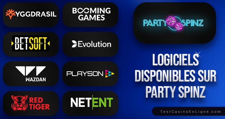 logiciels de party spinz casino