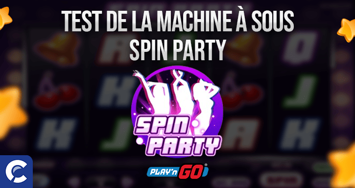 test de la machines a sous spin party