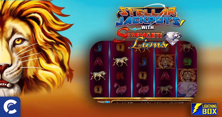 stellar jackpots with serengeti lions