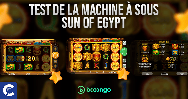 test du jeu sun of egypt