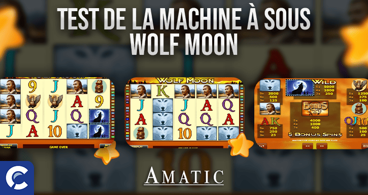 test de la machines a sous wolf moon